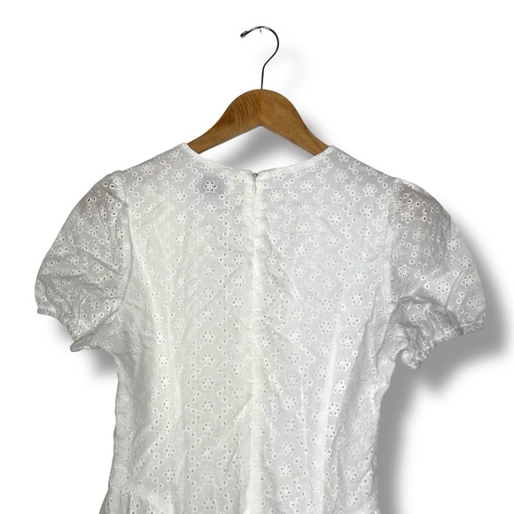 Peppermayo Sweetness Mini Dress - White Size 4 Cotton Eyelet Romantic Corset NWT - Picture 11 of 13